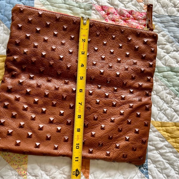 Clare V. Leather flat fold over clutch with rivets - Picture 11 of 11